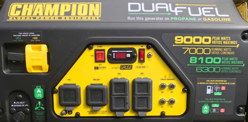 CHAMPION 7000 WATT DUAL FUEL GENERATOR | Model 100155 | Informed Prepper