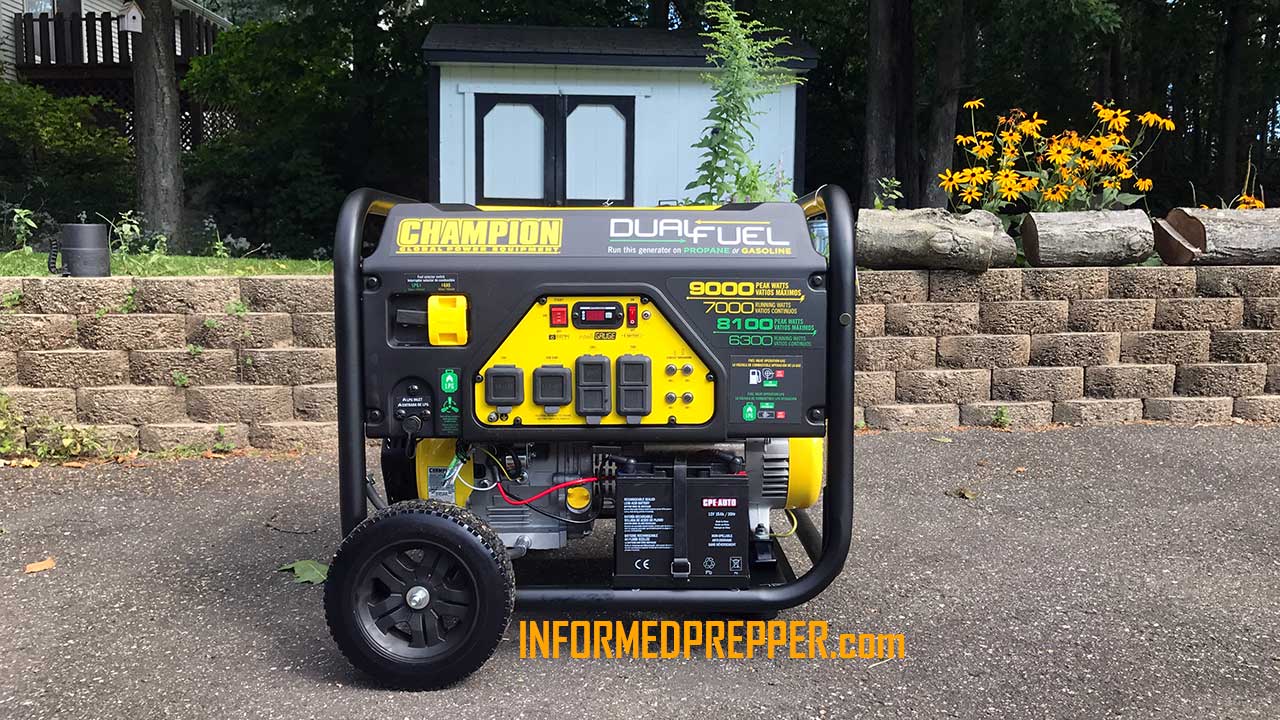 Picture of my CHAMPION 7000 WATT DUAL FUEL GENERATOR